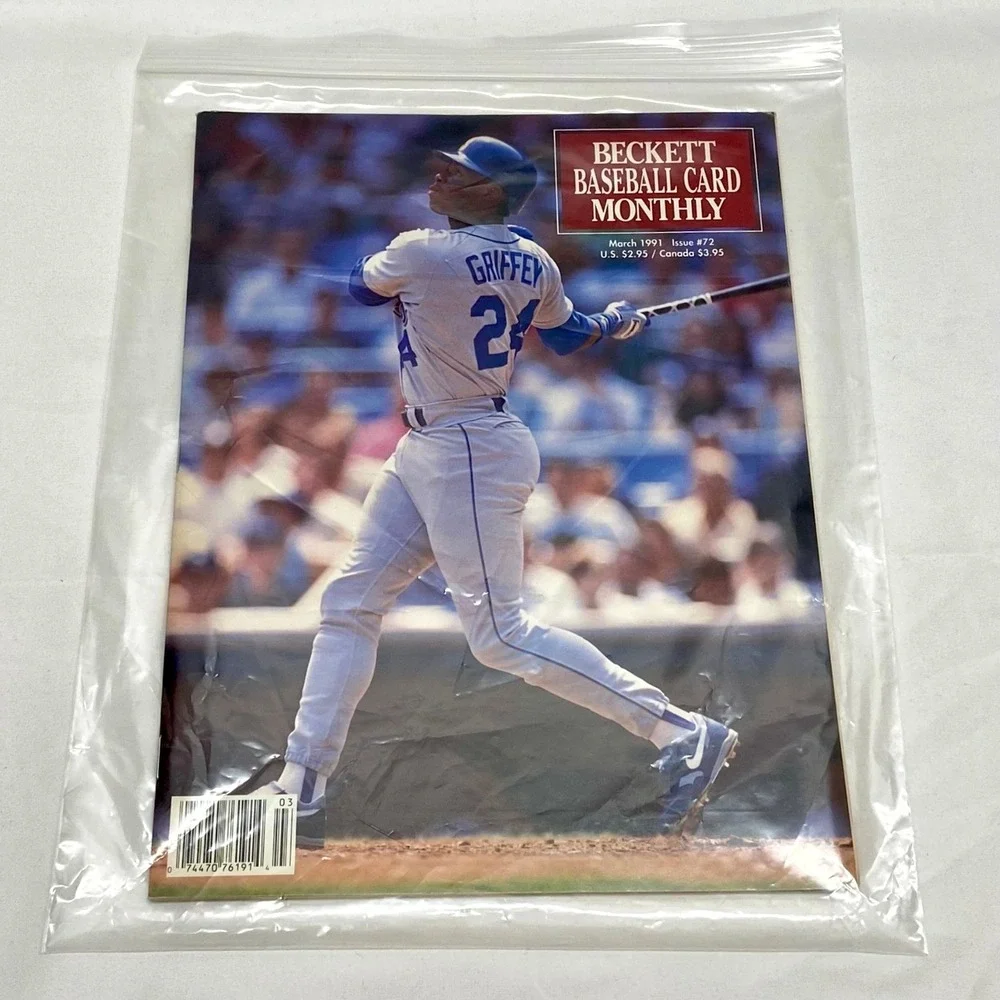 Vintage Ken‎ Griffey Jr. Beckett MLB Card Guide 1991 Issue 72 Seattle Mariners